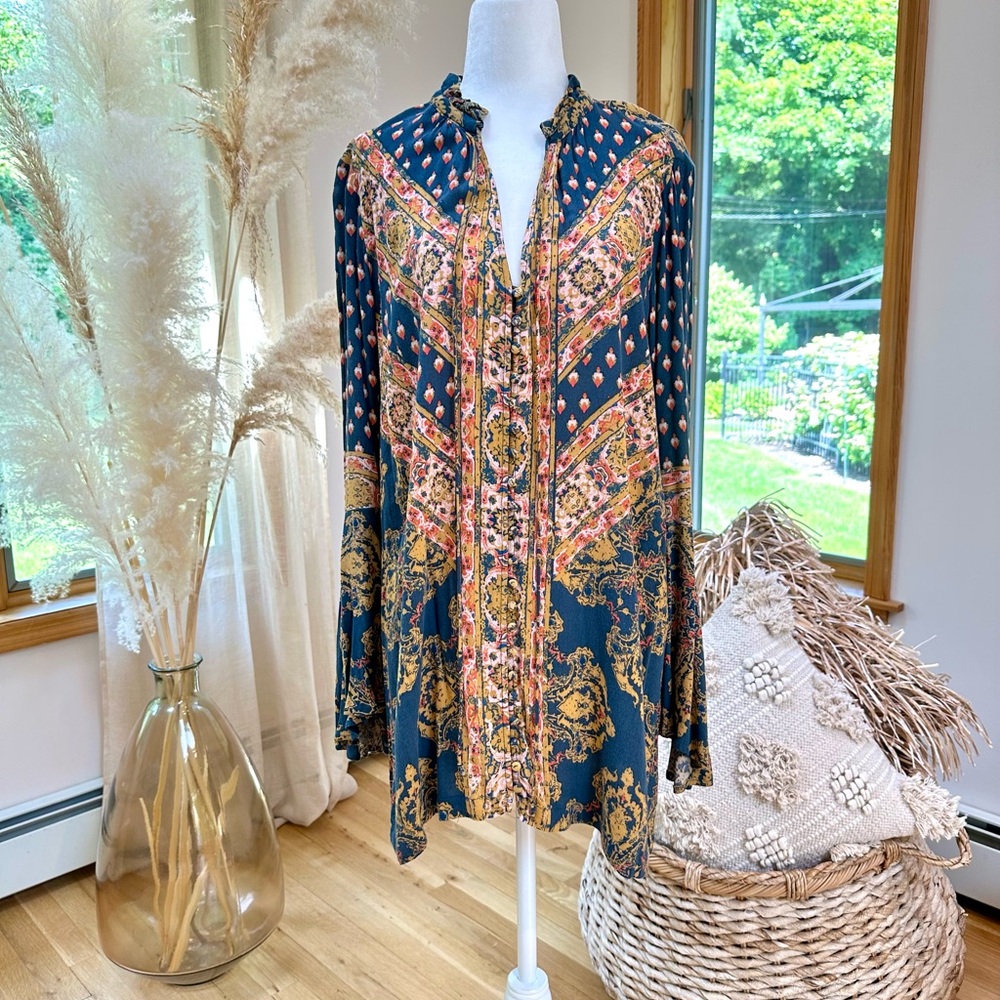 Free People Multicolor Patterned Tunic